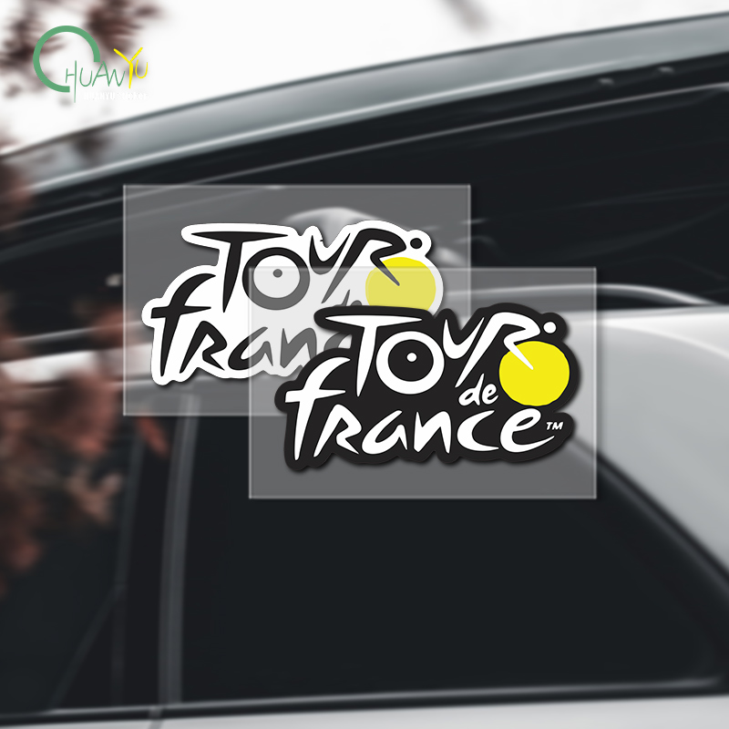 Mountain Biking Logo - ツール・ド・フランスのロゴステッカー、ロードバイクとマウンテンバイク用、防水、パーソナライズされたヘルメット用