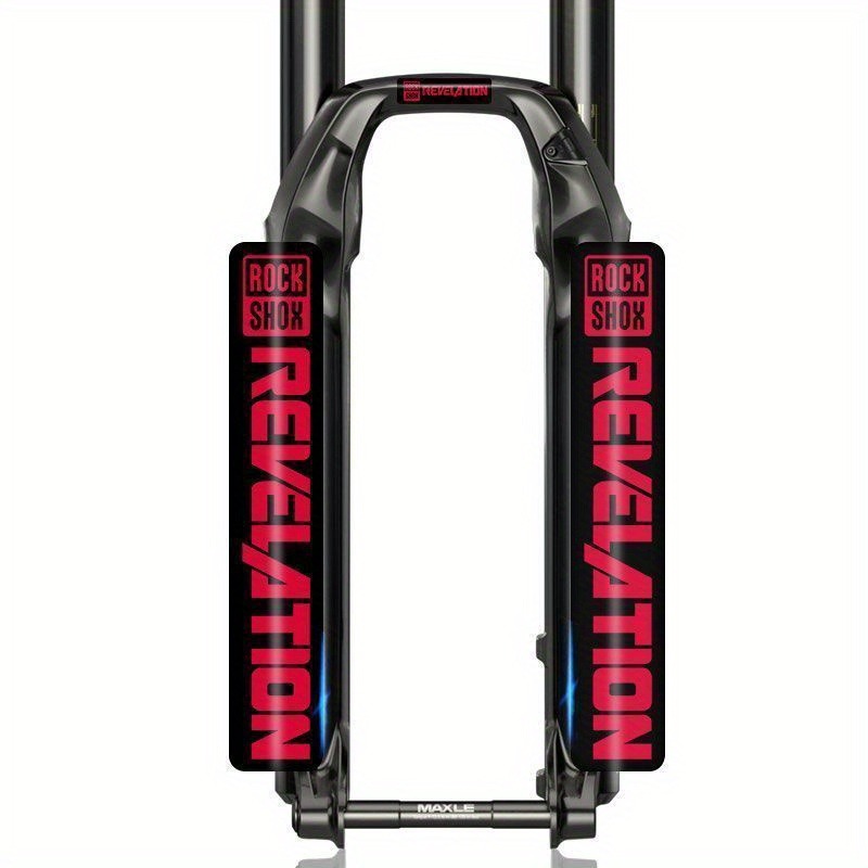 Mountain Biking Logo - 2 個 Rockshox バイクフォーク保護ステッカー ロゴピンセット付き 防水デカール
