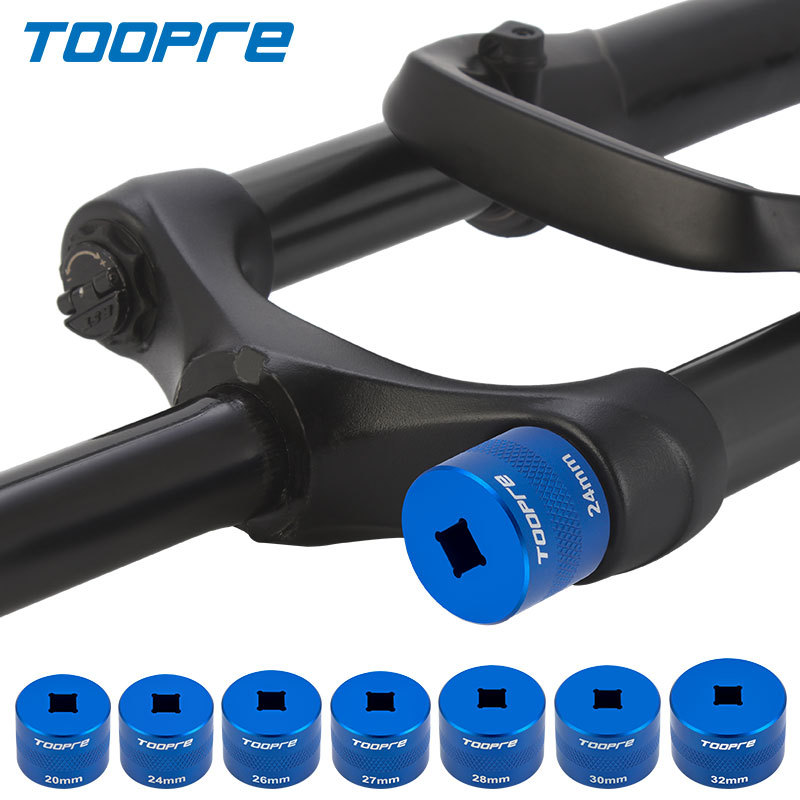 Mtb Fork Air - TOOPRE 自転車サスペンションフォーククラウンキャップソケットレンチ 20/24/26/27/28/30/32mm MTB エアフォークトップキャップ修理ツール FOX
