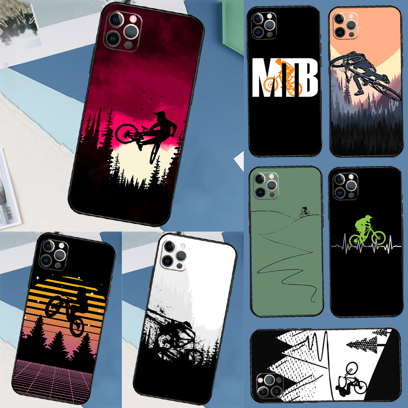 Mountain Biking Cartoon - MTBマウンテンバイクサイクリング自転車ケース Samsung Galaxy S21 S22 S23