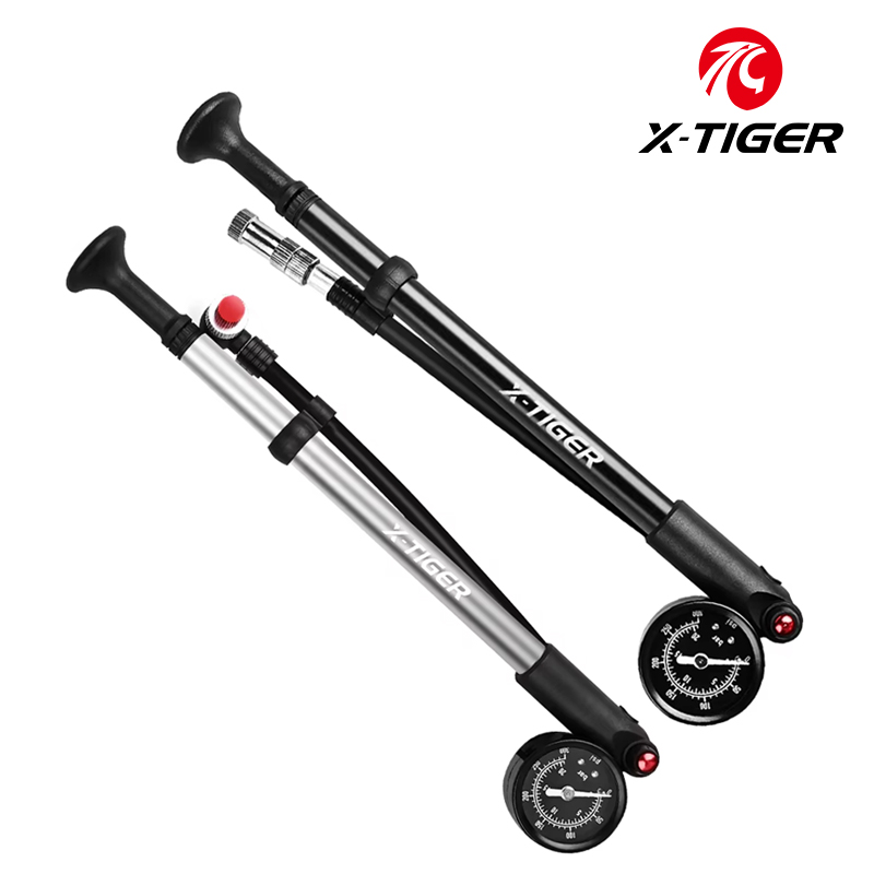 Mtb Fork Air - X-TIGER 300psi 自転車エアポンプ ゲージ付き ポータブル高圧 MTB