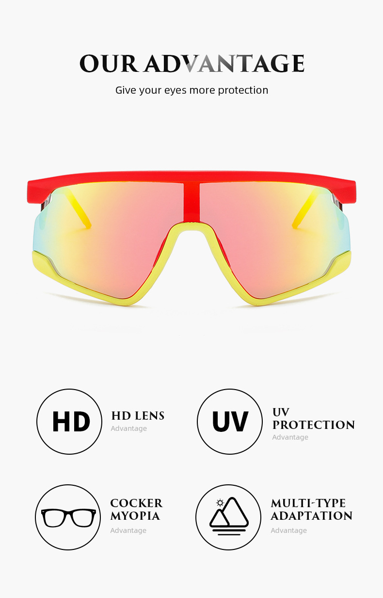 新しいサイクリングサニーユニセックスゴーグルカラフルなマウン - Mountain Biking Goggles のレビューと価格