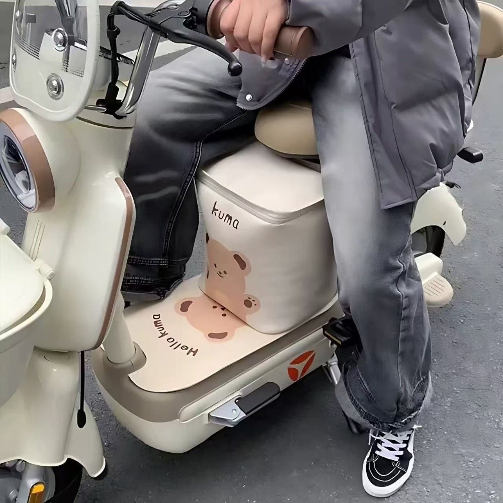 ユニバーサル自転車ハンドルバーバッグ大容量漫画電気自動車収納 - Mountain Biking Cartoon のレビューと価格
