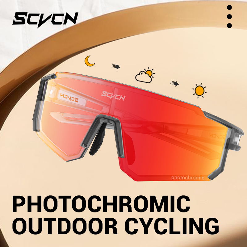 SCVCN ホットフォトクロミック保護サイクリングサングラス - Mountain Biking Goggles のレビューと価格