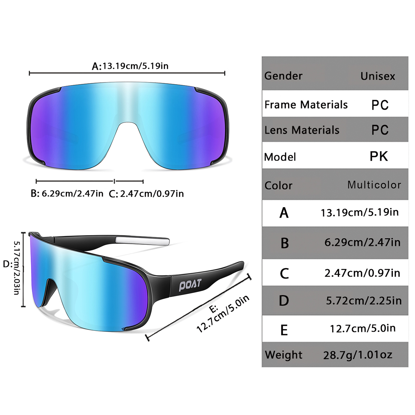 POAT UV400 サイクリングサングラス メンズ レディ - Mountain Biking Goggles のレビューと価格