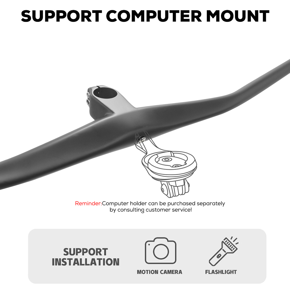 T1000 ハンドルバー一体型 RSL フルカーボン用 -2 - Mountain Biking Logo のレビューと価格