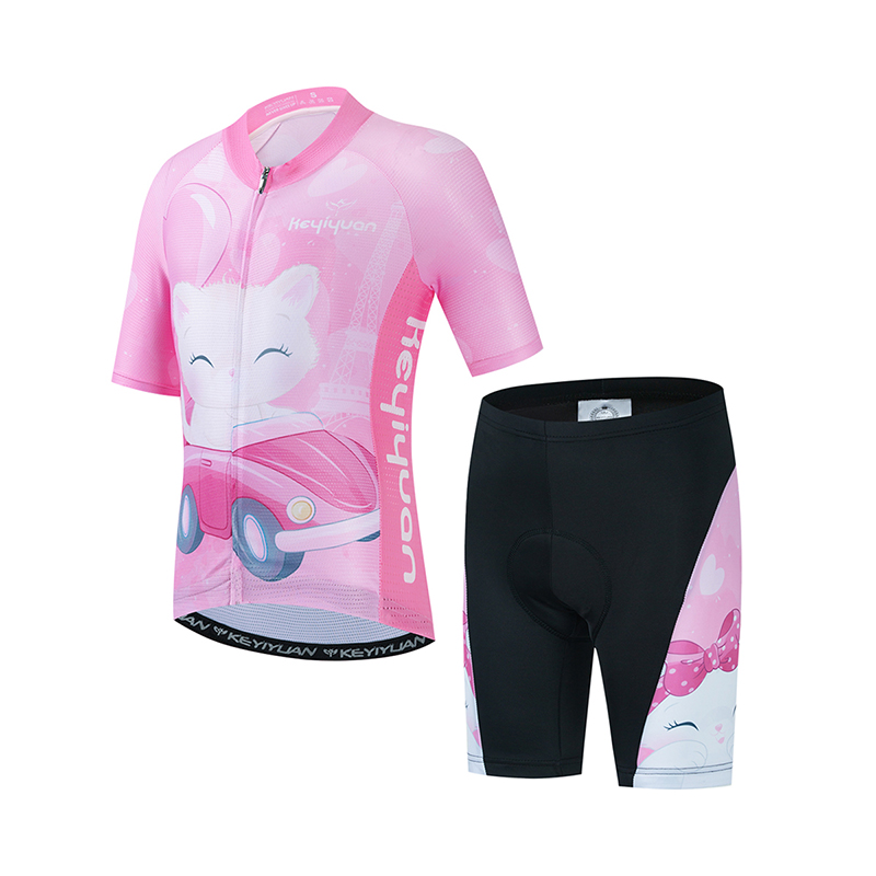 Keyiyuan-子供用サイクリングジャージ,半袖サイクリン - Mountain Biking Clothes のレビューと価格