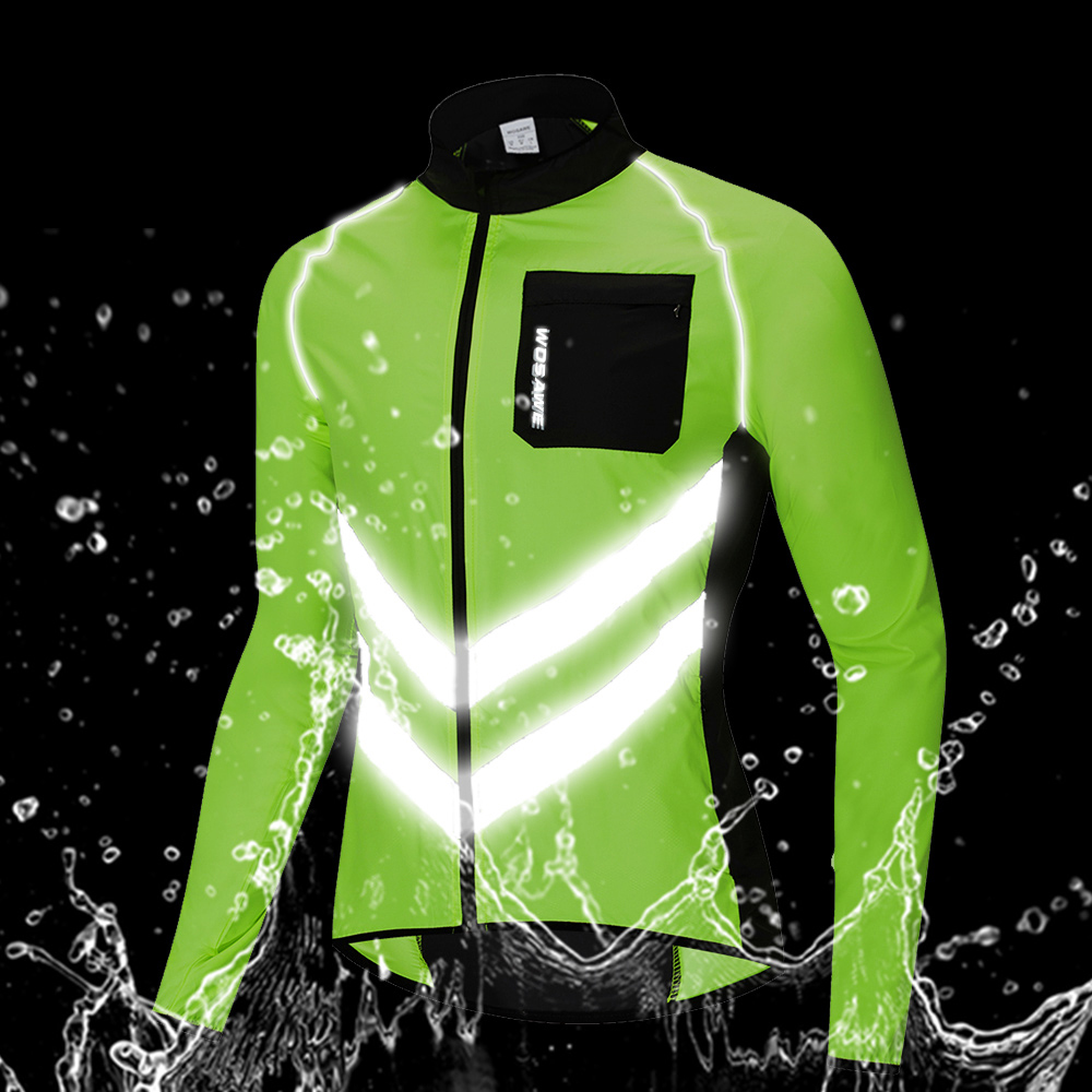 Wosawe-視認性の高いサイクリングジャケット,多機能マウ - Mountain Biking Rain Jacket のレビューと価格