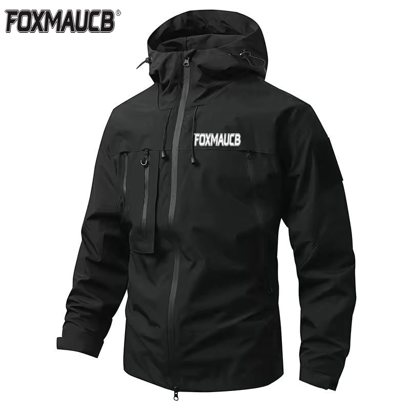 FOXMAUCB サイクリングレインジャケットメンズ防水フー - Mountain Biking Rain Jacket のレビューと価格