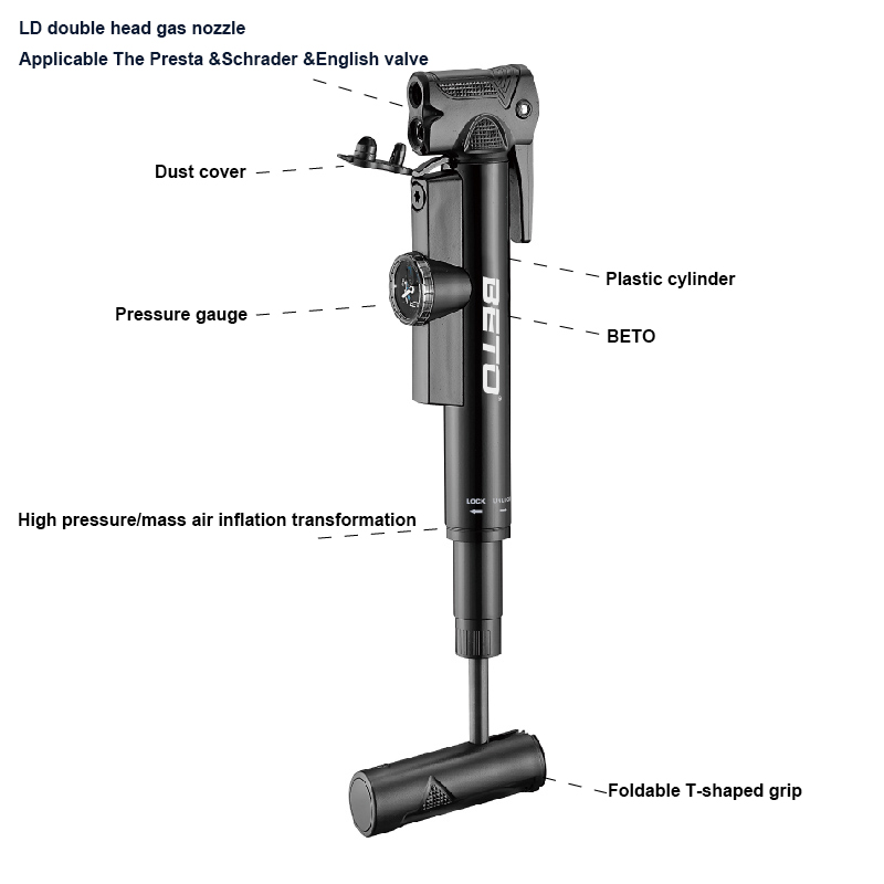 Bebto-マウンテンバイク用のミニポンプ,自転車のリムとイ - Mtb Fork Air のレビューと価格