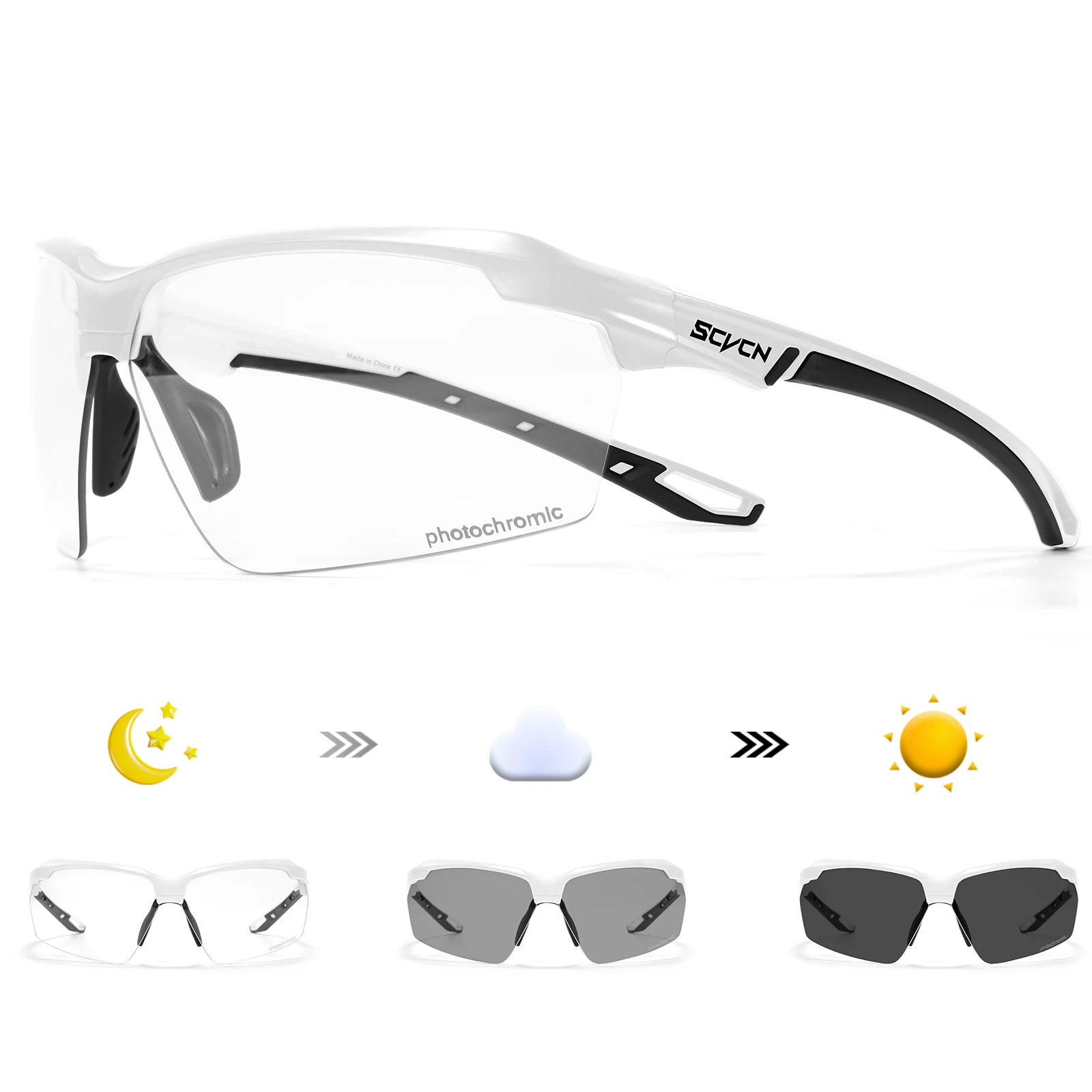 SCVCN 調光サイクリングサングラス メガネ 自転車 MT - Mountain Biking Goggles のレビューと価格