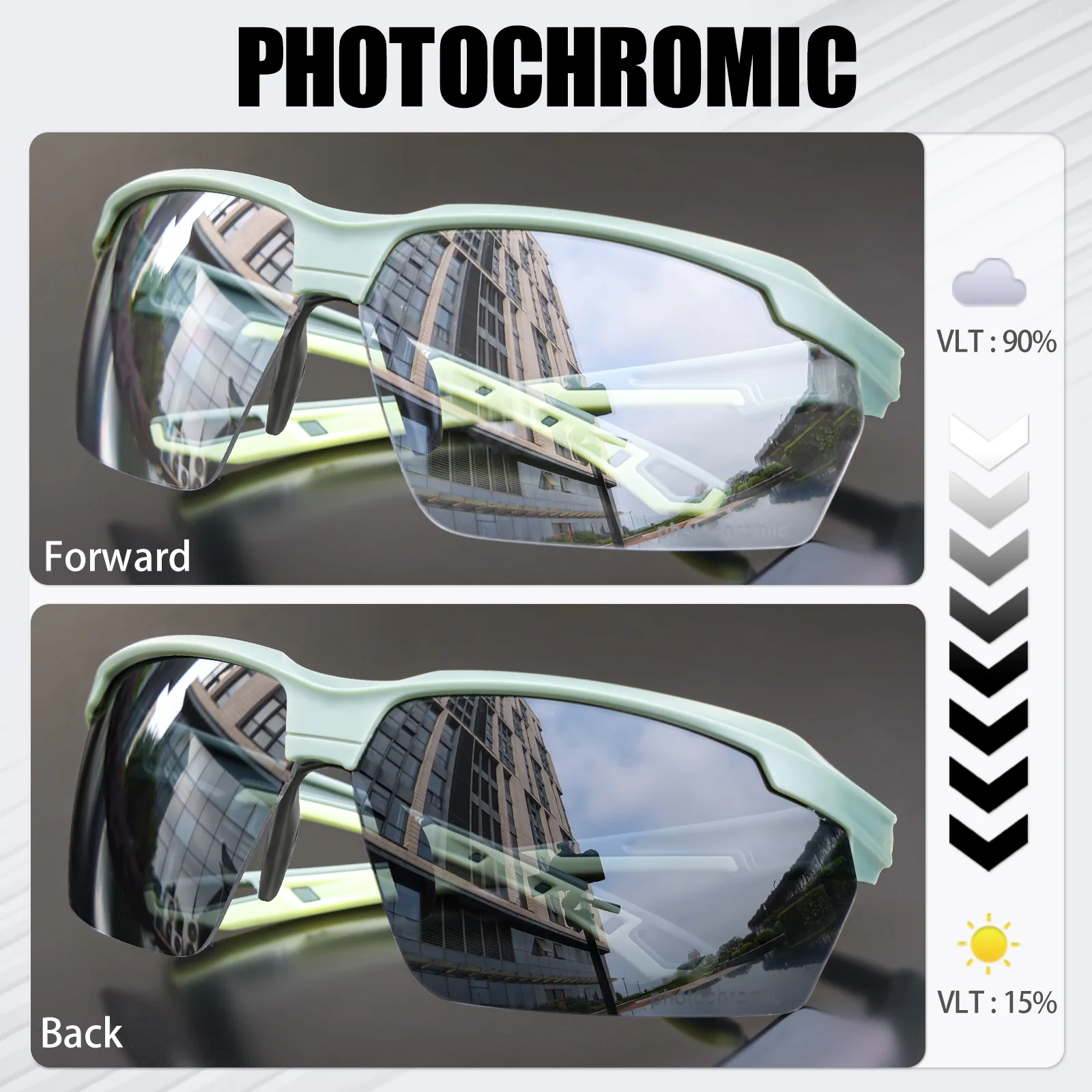 SCVCN 調光サイクリングサングラス メガネ 自転車 MT - Mountain Biking Goggles のレビューと価格